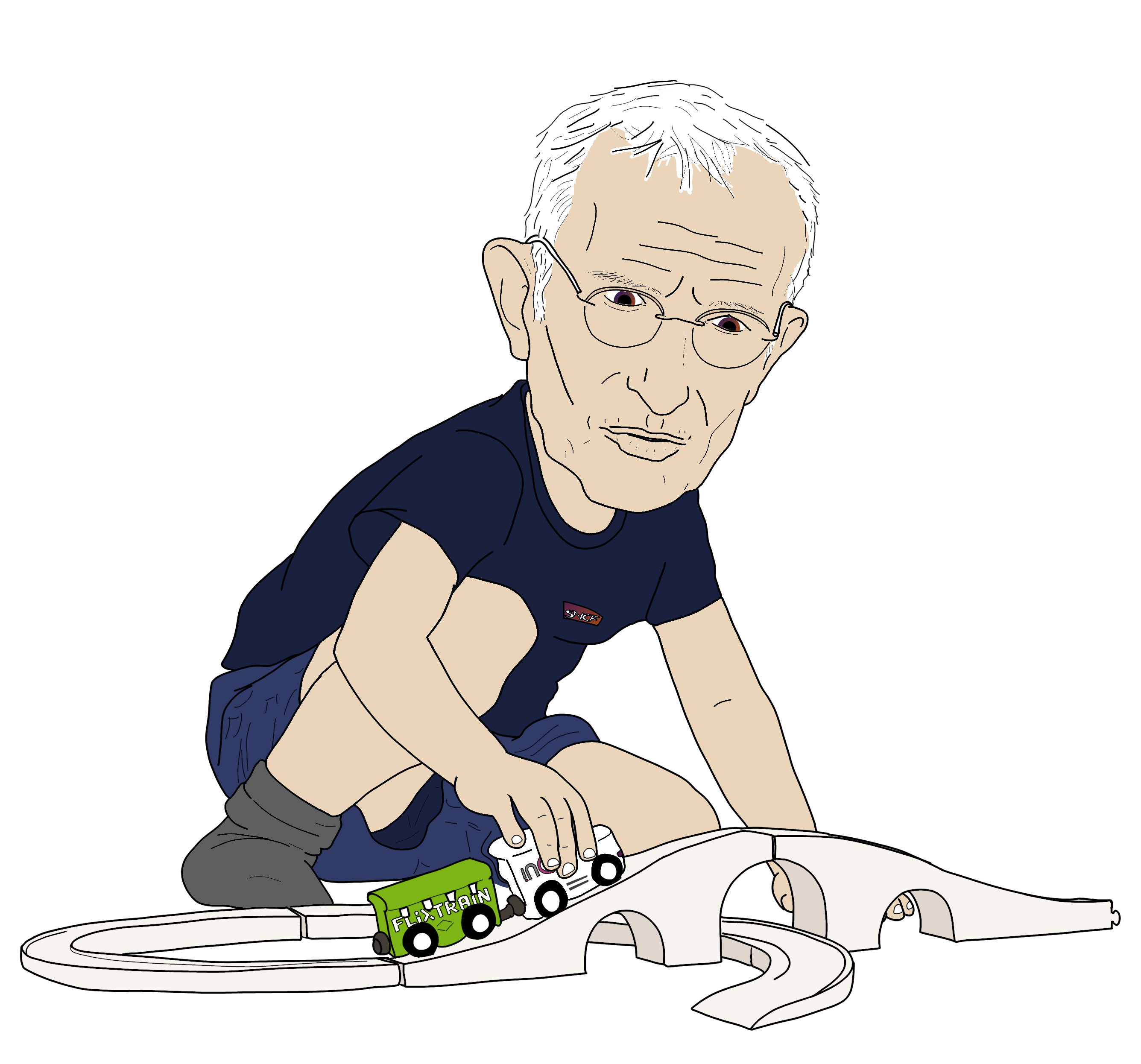 SNCF dessin pépy train