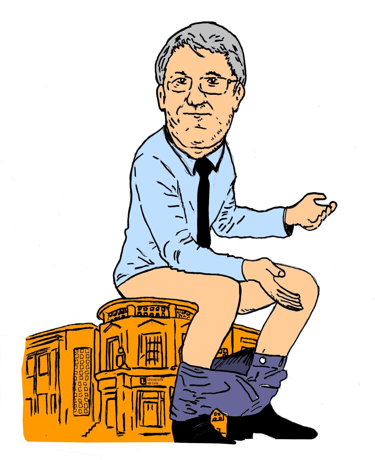 Président sur le siège de l'Université de Lille