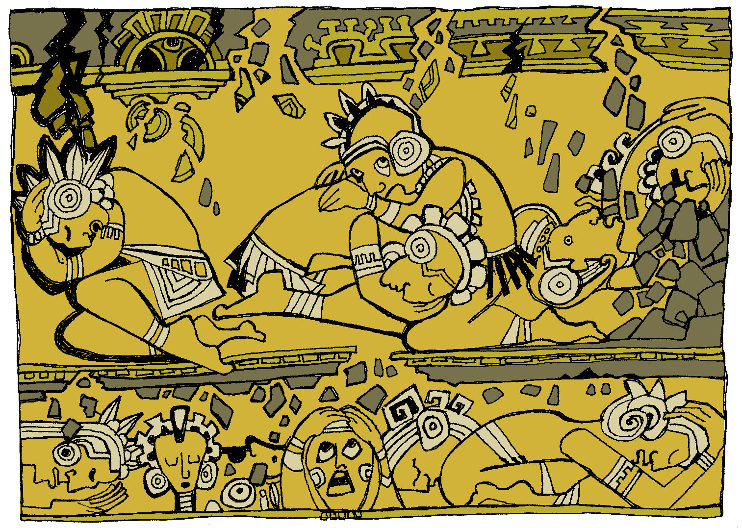 Machu Pichu dessin couleur v2