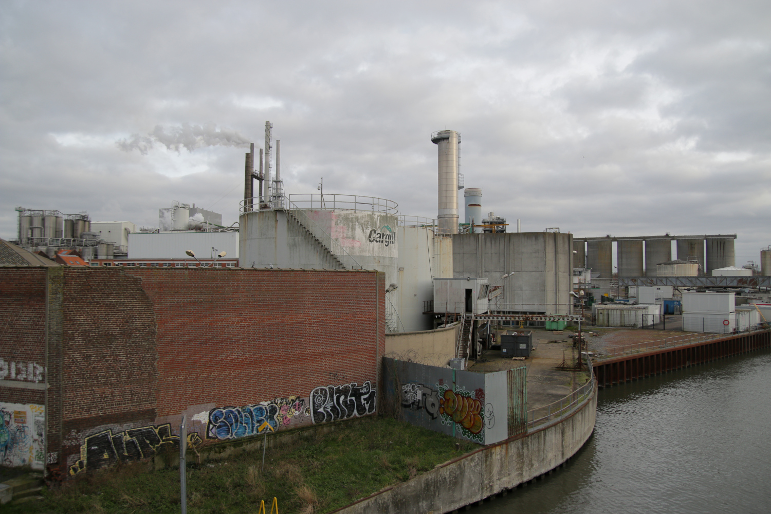 L'usine Cargill Haubourdin, en bord de Deûle. Cargill Haubourdin 2