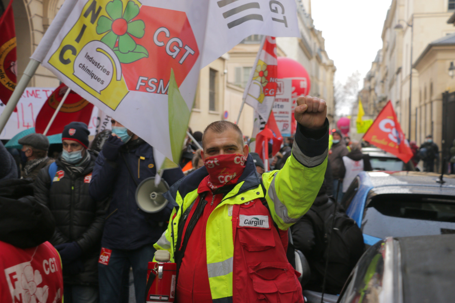Les Cargill à Paris pour une manifestation contre les licenciements. Jour 9 - Paris 1