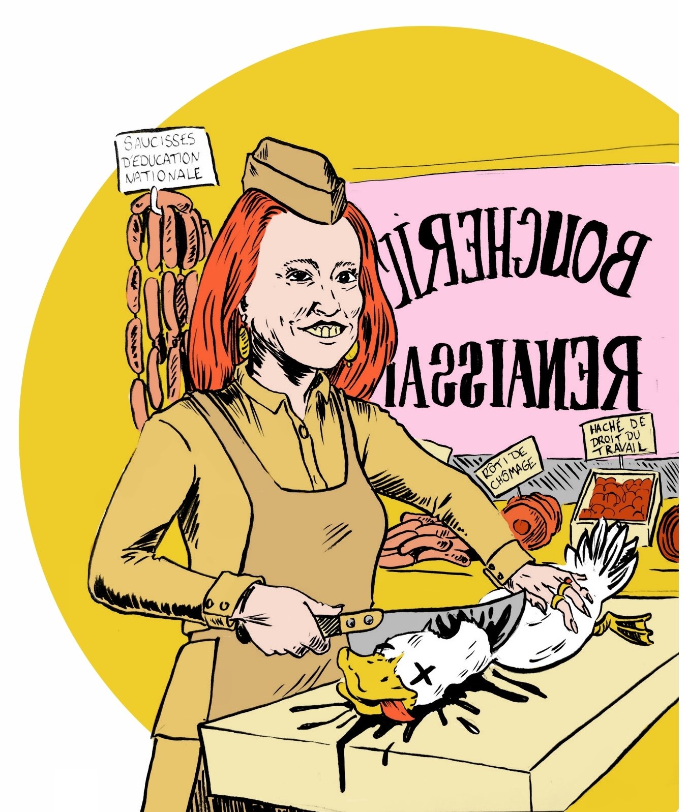 Violette Spillebout est une bouchère